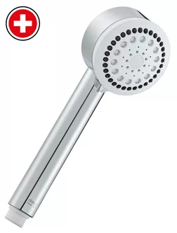 Poignée de douche Baronessa chromé-anneau blanc