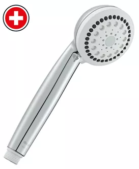 Duschbrause Duchessa verchromt - Verstellring weiss