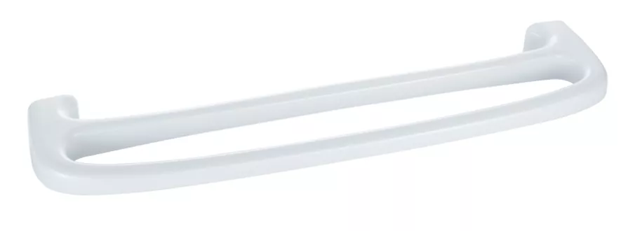 Double towel bar white