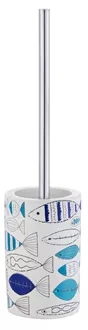 Toilet brush holder Marmara white/blue