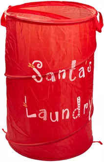 Pop Up Laundry Hamper XMAS Santa's Laundry