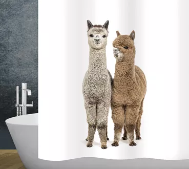 Rideau de douche textile Paco