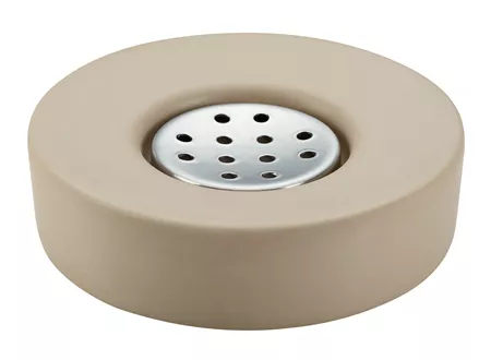 Porte-savonnette Zylo beige - inox