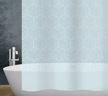 Rideau de douche PEVA Cubic