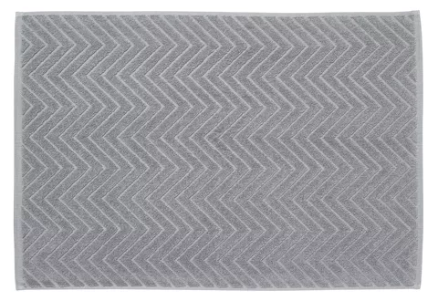Tapis en tissu éponge Chevron grey