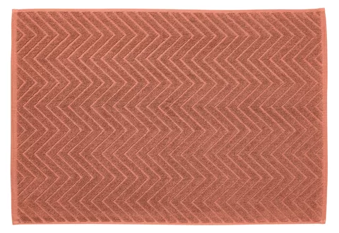 Tapis en tissu éponge Chevron terra
