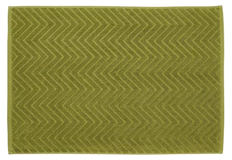 Tapis en tissu éponge Chevron oliv