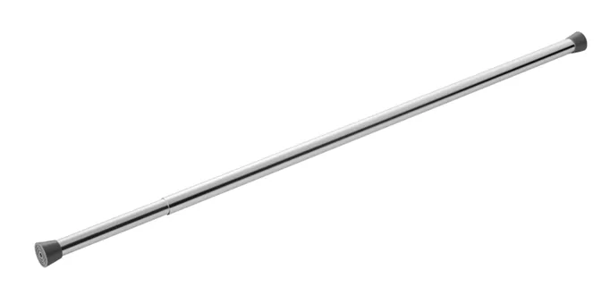 Tension rod for shower curtain chrome